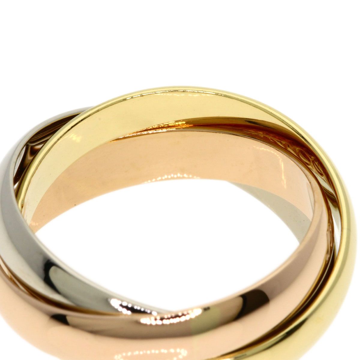 Cartier Trinity 50 Ring 18k Yellow Gold 18k Pink White — view 7