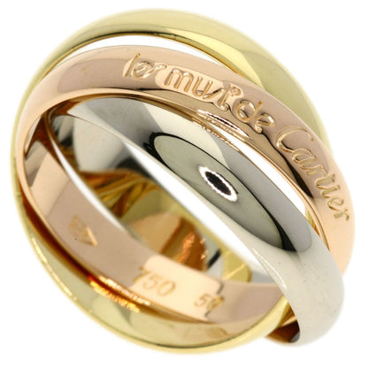 Cartier Trinity 50 Ring 18k Yellow Gold 18k Pink White