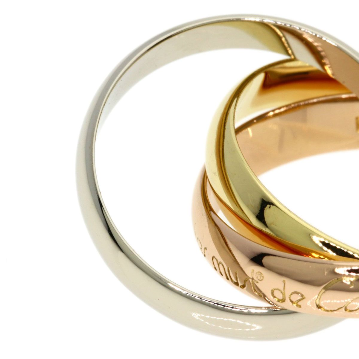 Cartier Trinity Ring 18k Yellow Gold 18k Pink White — view 8