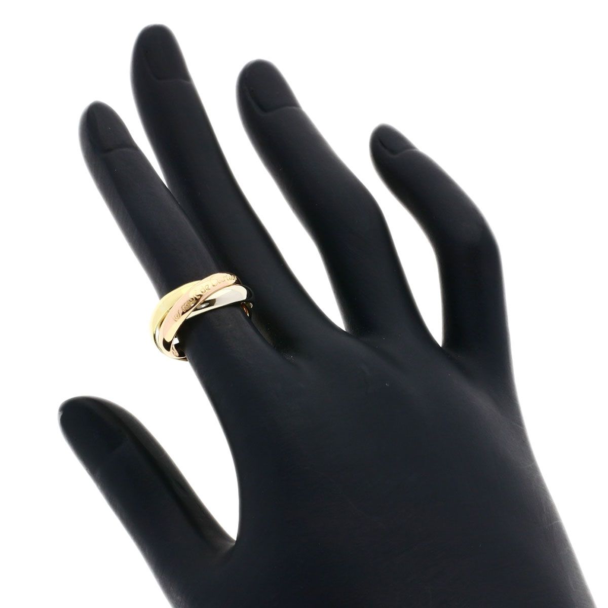 Cartier Trinity Ring 18k Yellow Gold 18k Pink White — view 4