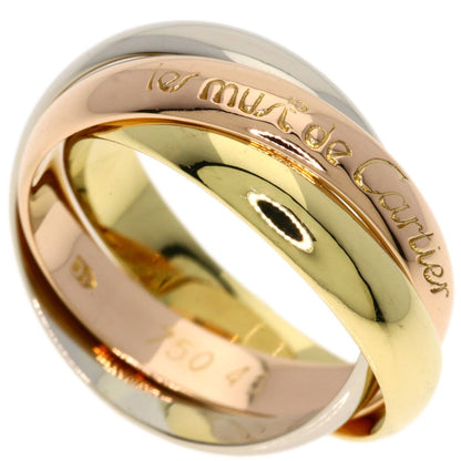 Cartier Trinity Ring 18k Yellow Gold 18k Pink White