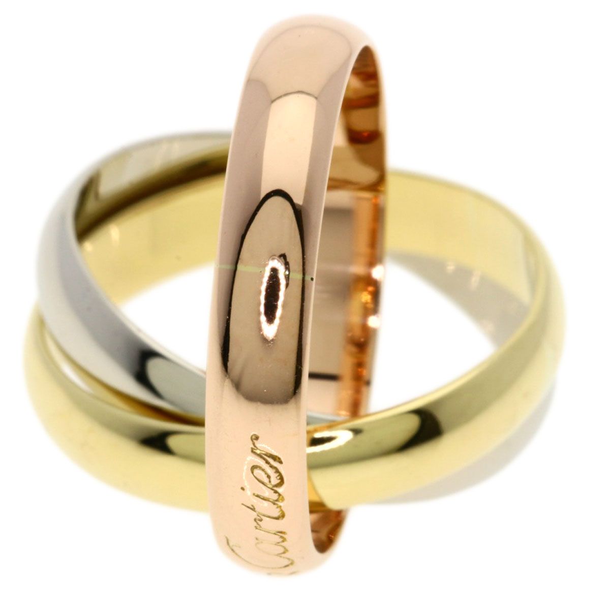 Cartier Trinity Ring 18k Yellow Gold 18k Pink White — view 7