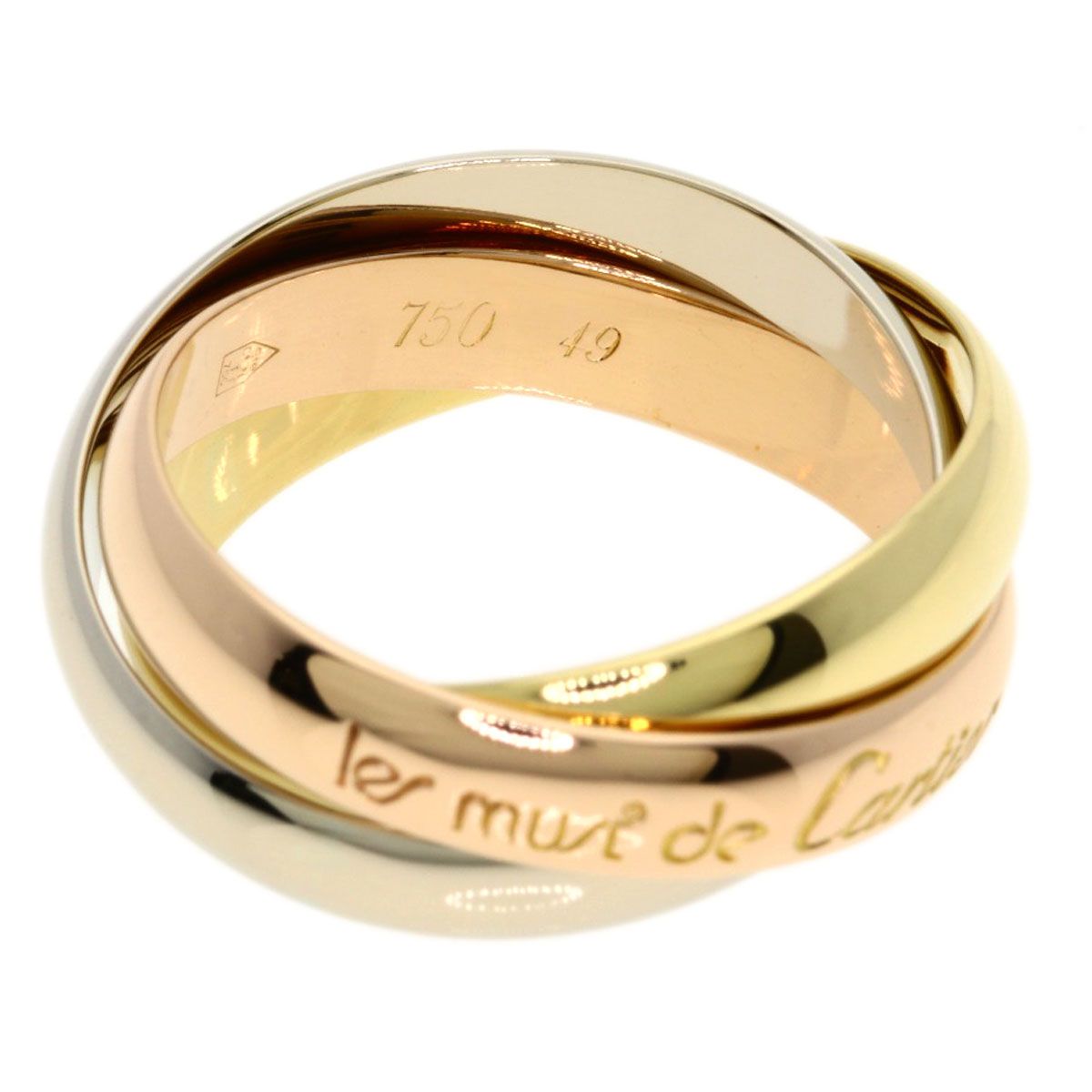 Cartier 49 Ring 18k Yellow Gold 18k Pink White — view 3