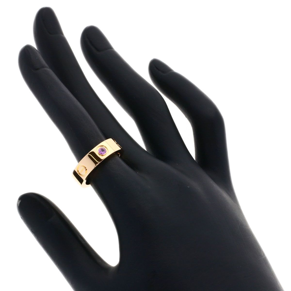 Cartier Love Ring Pink Sapphire 50 18k Gold — view 5
