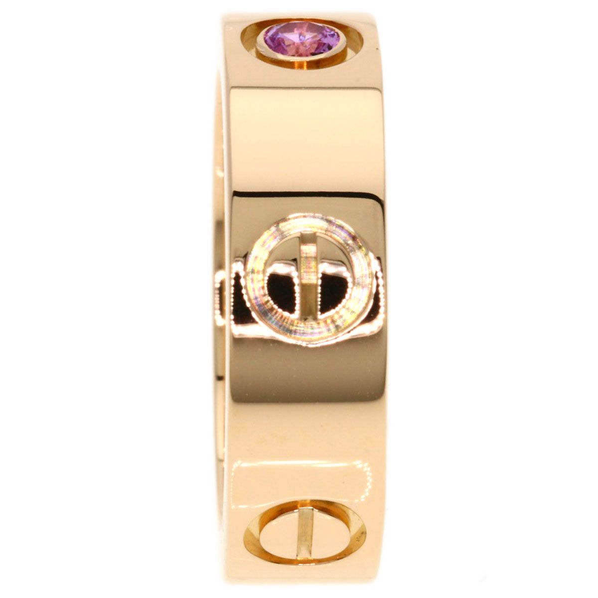 Cartier Love Ring Pink Sapphire 50 18k Gold — view 3