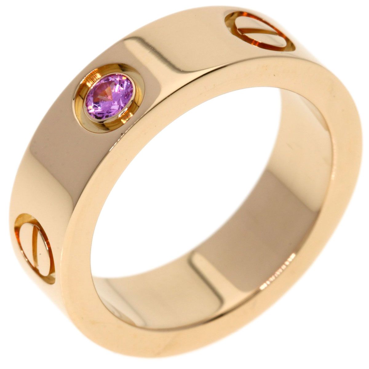 Cartier Love Ring Pink Sapphire 50 18k Gold — view 2