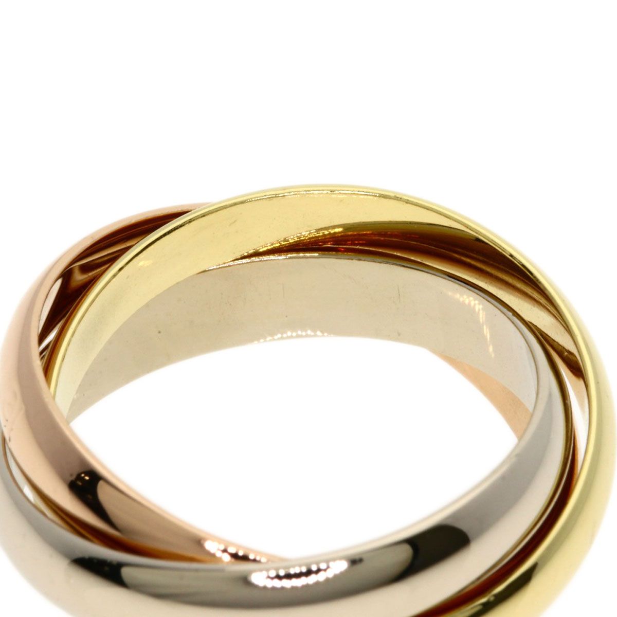 Cartier Trinity 51 Ring 18k Yellow Gold 18k Pink White — view 7
