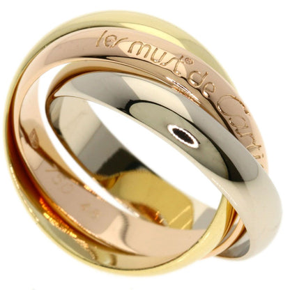 Cartier Trinity 48 Ring 18k Yellow Gold 18k Pink White