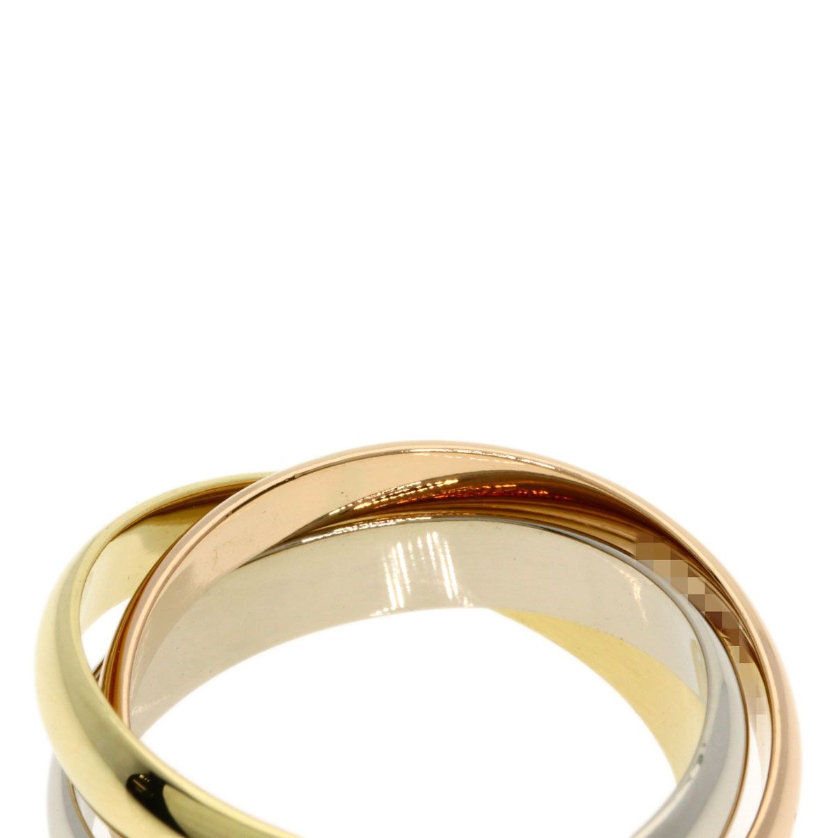 Cartier Trinity 53 Ring 18k Yellow Gold 18k Pink White — view 6
