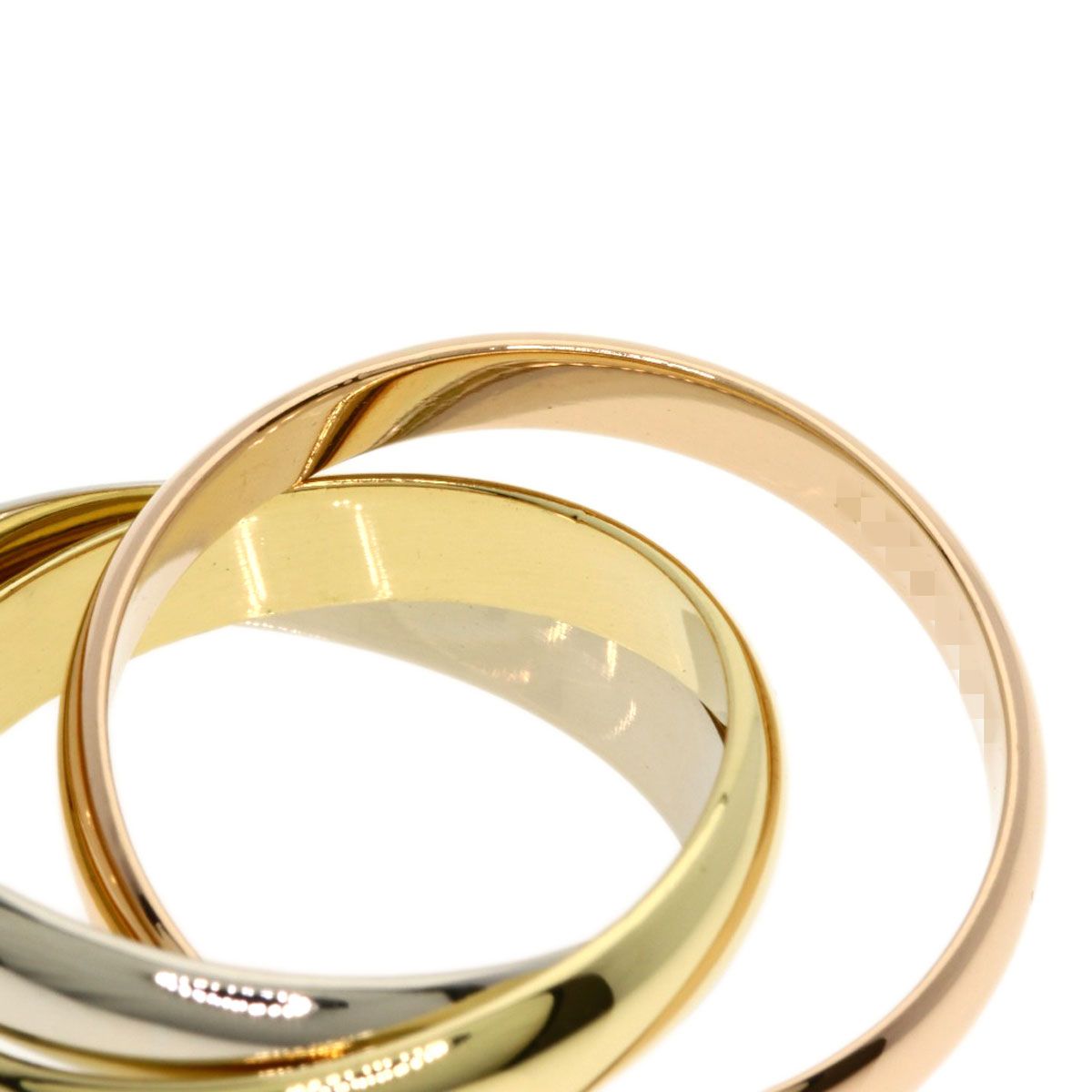 Cartier Trinity 53 Ring 18k Yellow Gold 18k Pink White — view 7