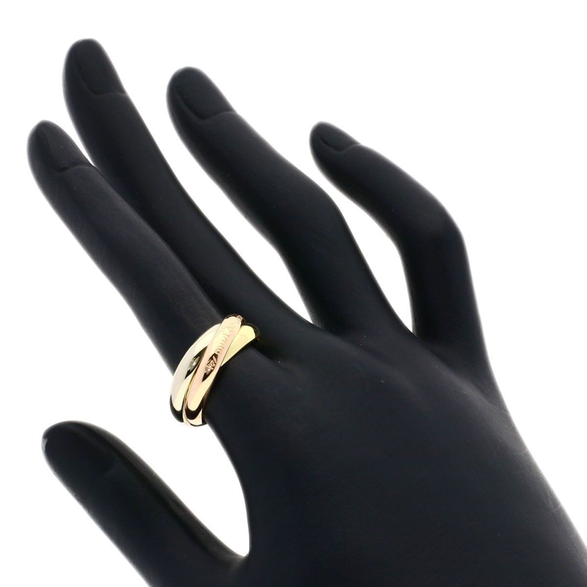 Cartier Trinity 53 Ring 18k Yellow Gold 18k Pink White — view 4