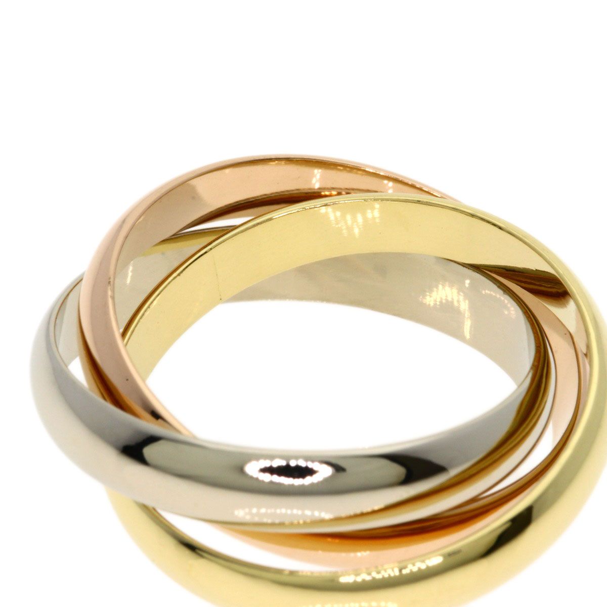 Cartier Trinity 53 Ring 18k Yellow Gold 18k Pink White — view 5
