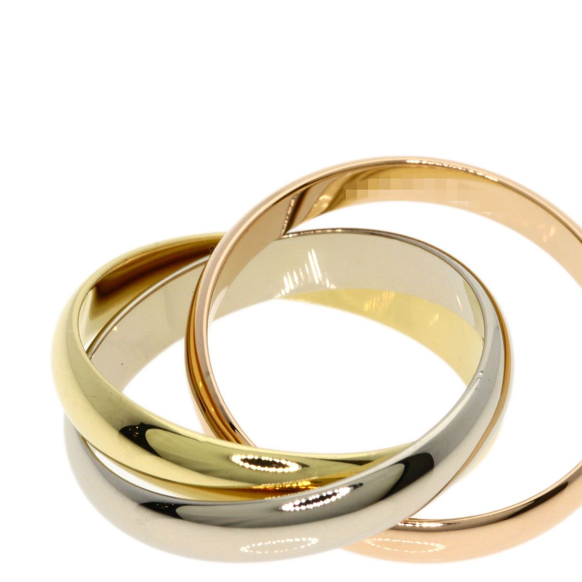 Cartier Trinity 53 Ring 18k Yellow Gold 18k Pink White — view 5