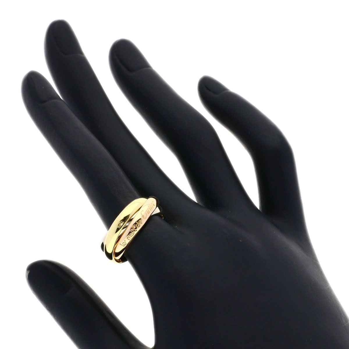 Cartier Trinity 53 Ring 18k Yellow Gold 18k Pink White — view 4