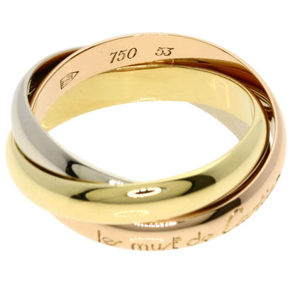 Cartier Trinity 53 Ring 18k Yellow Gold 18k Pink White — view 3