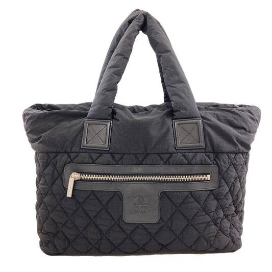 Chanel Coco Cocoon Silver Tote Nylon