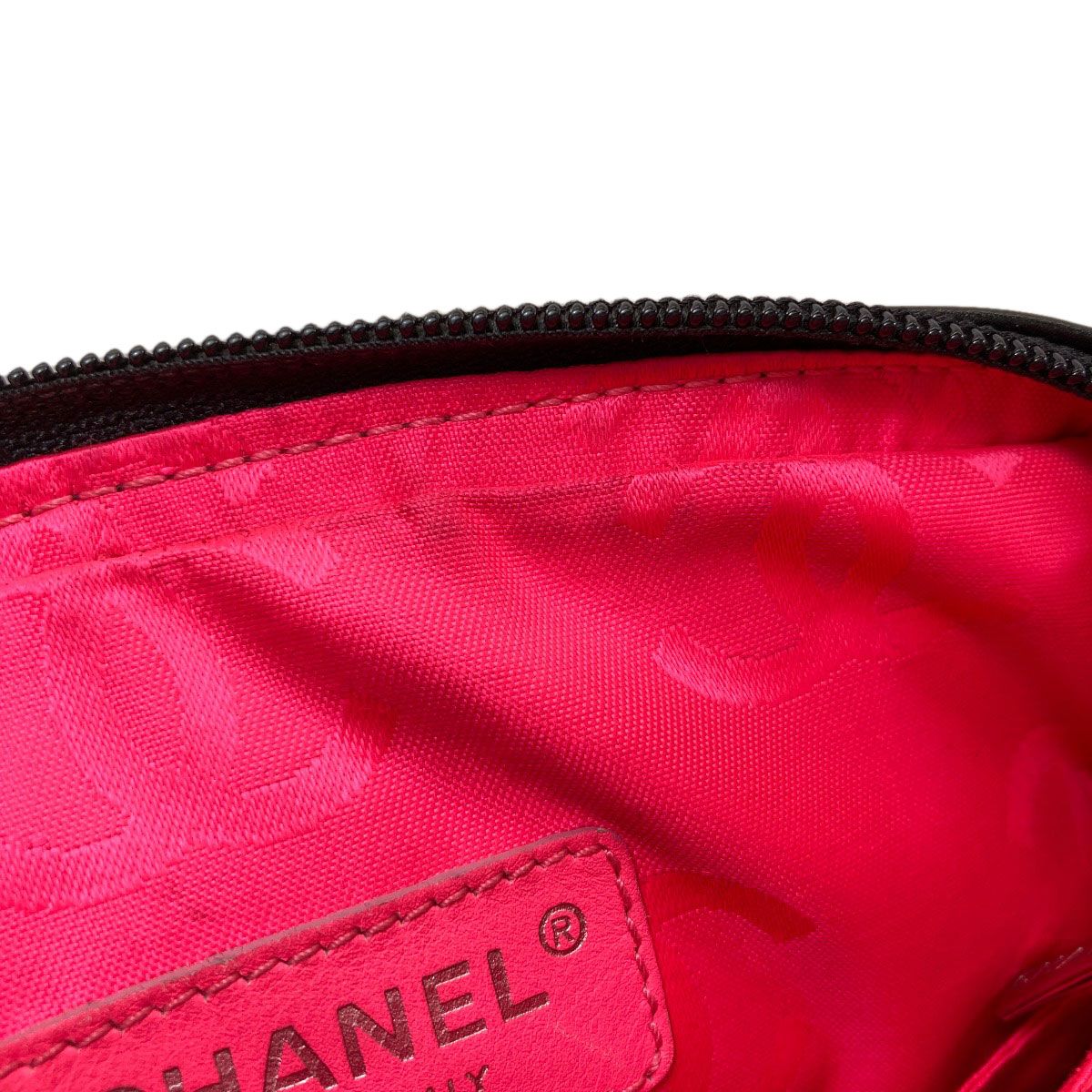 Chanel Cambon Line Silver Shoulder Bag Lambskin — view 9