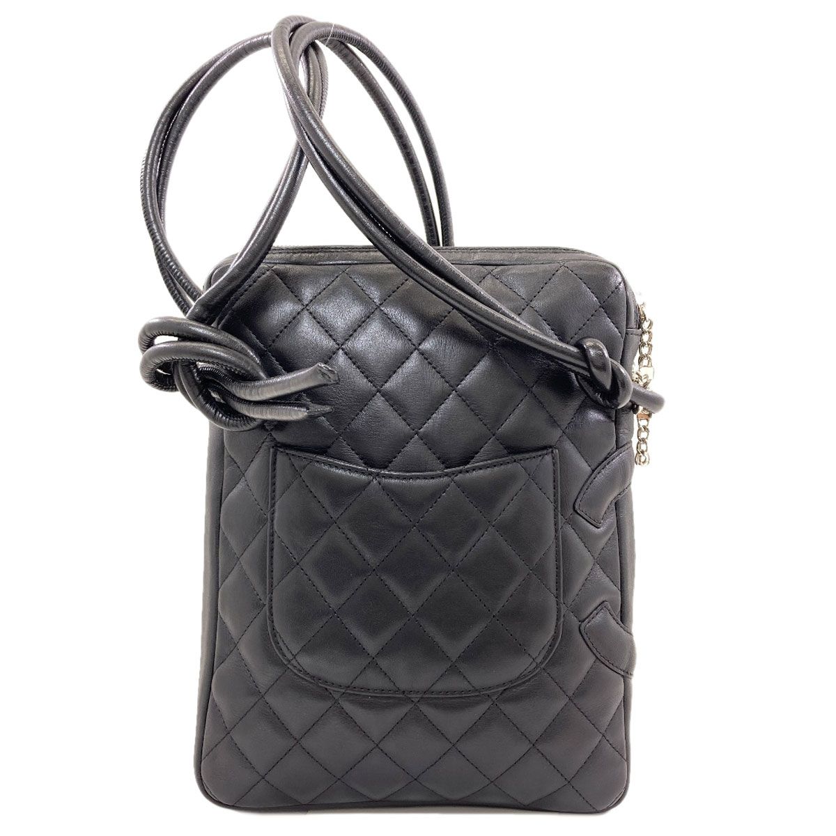 Chanel Cambon Line Silver Shoulder Bag Lambskin — view 2