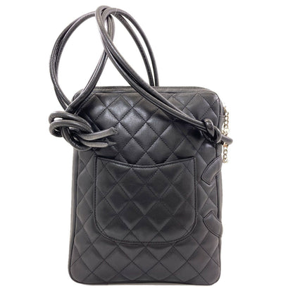 Chanel Cambon Line Silver Shoulder Bag Lambskin — view 2