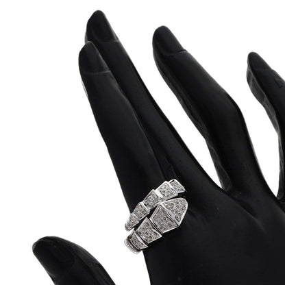 Bvlgari Serpenti Viper Diamond M Ring 18k White Gold — view 6