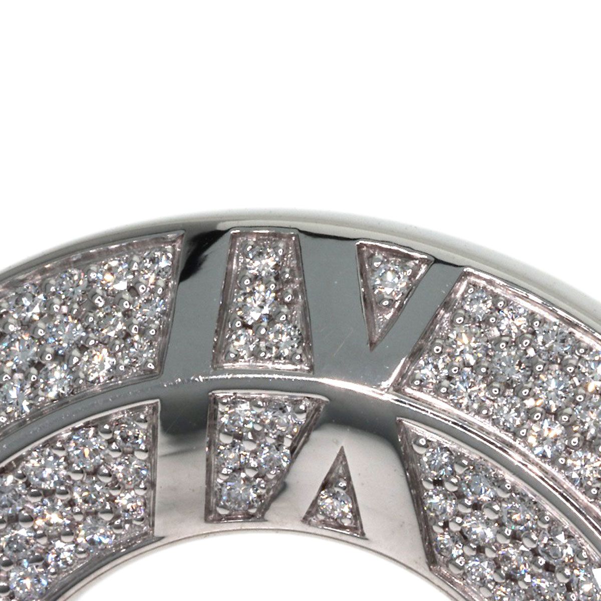 Tiffany & Co Atlas Closed Circle Diamond Necklace 18k White Gold — view 6