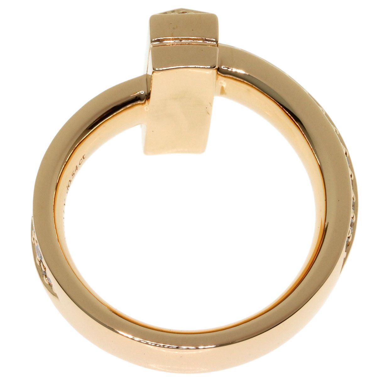 Tiffany & Co T One Diamond Ring 18k Pink Gold — view 4