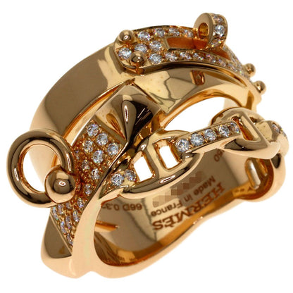 Hermes Alushimi GM Diamond 49 Ring 18k Pink Gold — view 2