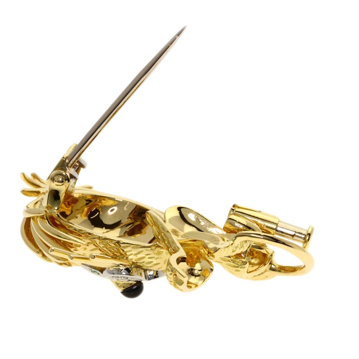 Van Cleef & Arpels Lucky Animals Lion Motif Brooch 18k Yellow Gold — view 6