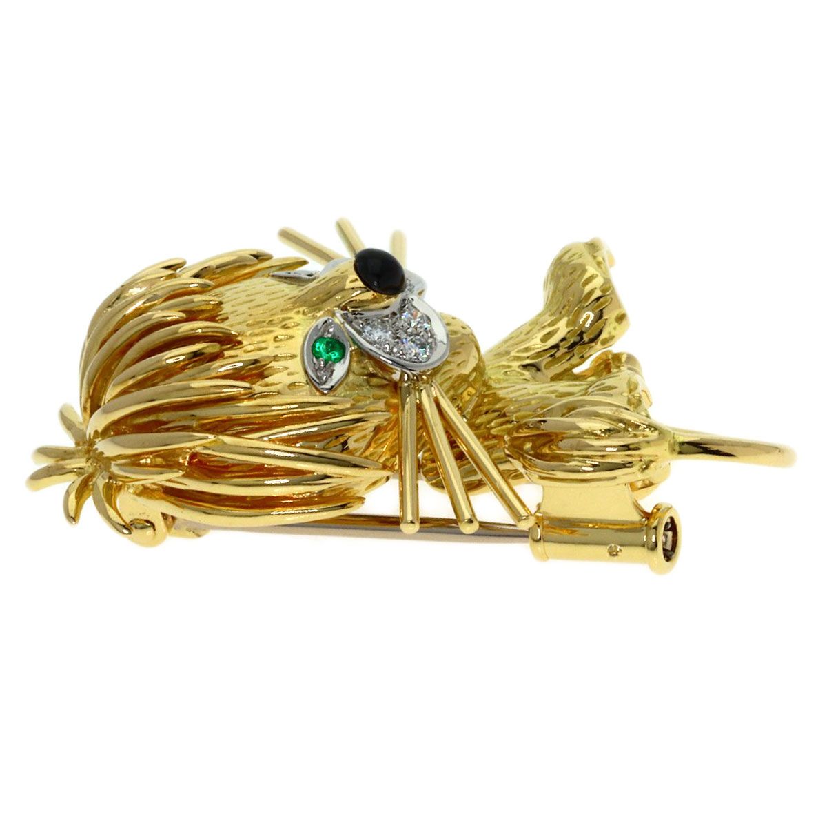 Van Cleef & Arpels Lucky Animals Lion Motif Brooch 18k Yellow Gold — view 4