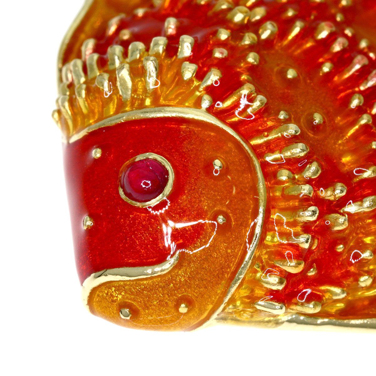 Tiffany & Co Fish Motif Brooch 18k Yellow Gold — view 6