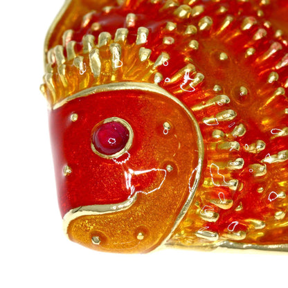 Tiffany & Co Fish Motif Brooch 18k Yellow Gold — view 6