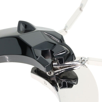 Cartier Panthere de Cartier Onyx Garnet Necklace 18k White Gold Ceramic — view 8