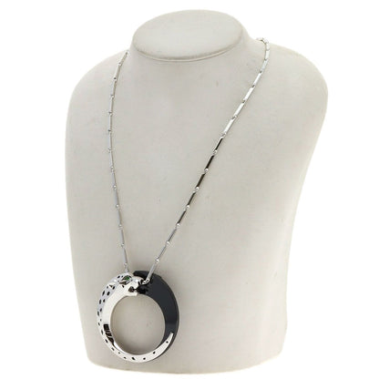 Cartier Panthere de Cartier Onyx Garnet Necklace 18k White Gold Ceramic — view 9