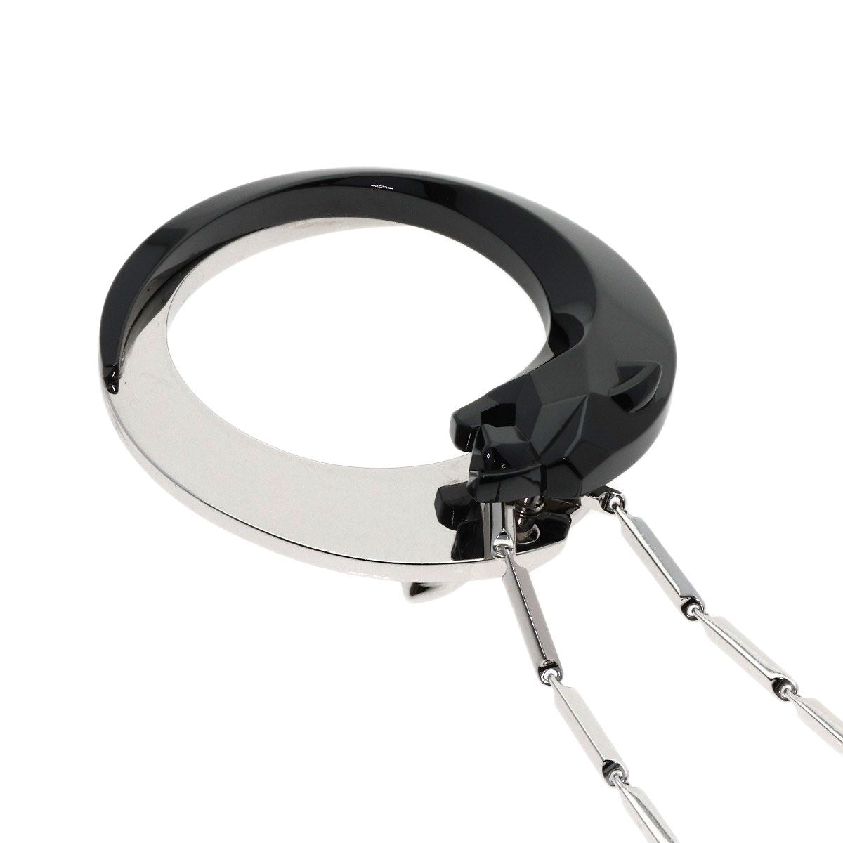 Cartier Panthere de Cartier Onyx Garnet Necklace 18k White Gold Ceramic — view 2