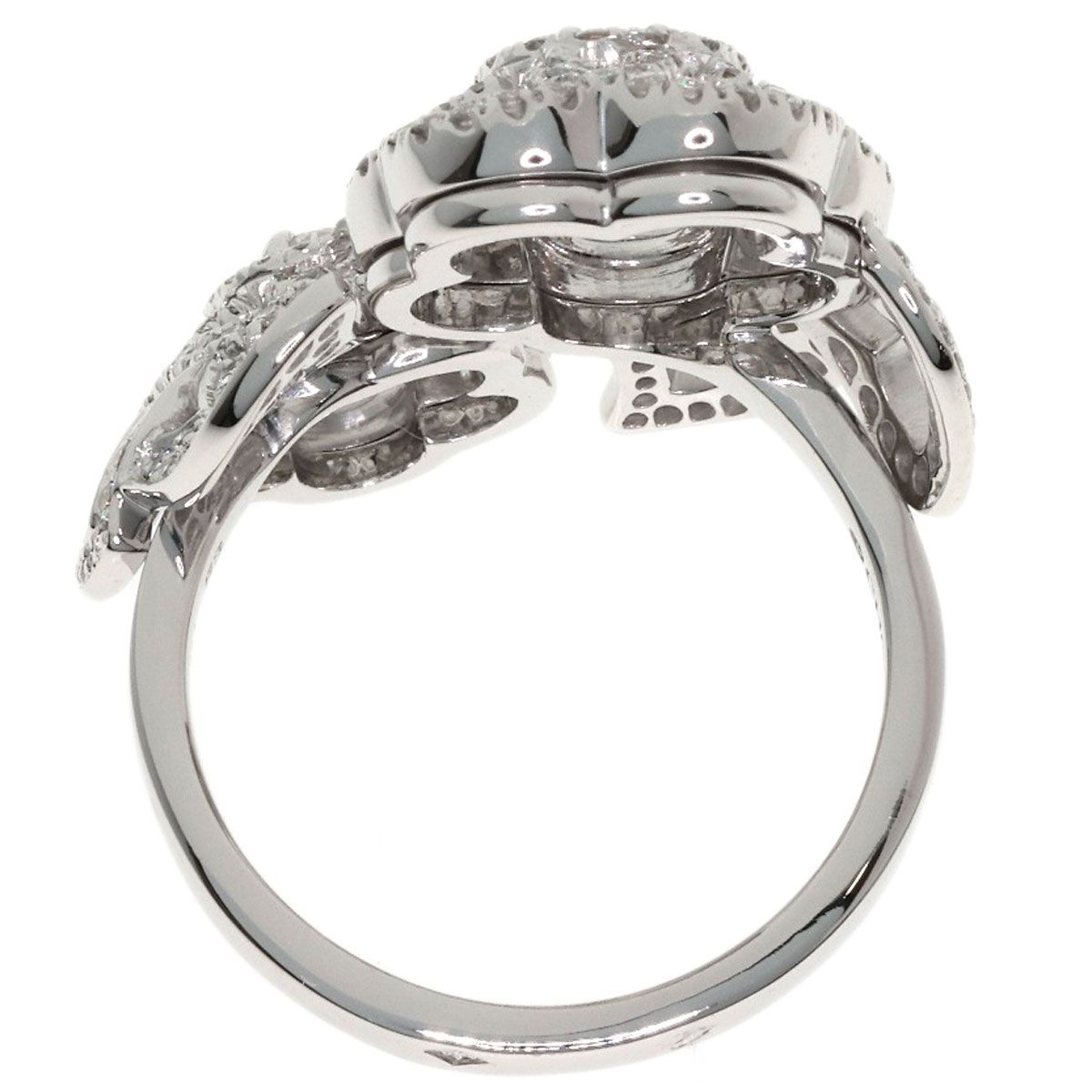 Chanel Camellia Diamond 53 Ring 18k White Gold — view 4