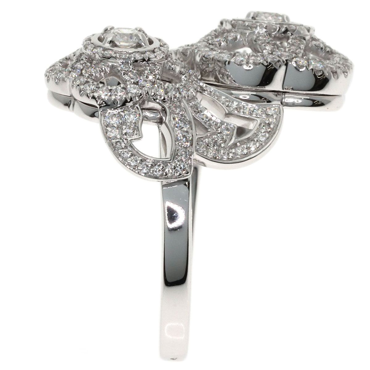 Chanel Camellia Diamond 53 Ring 18k White Gold — view 3
