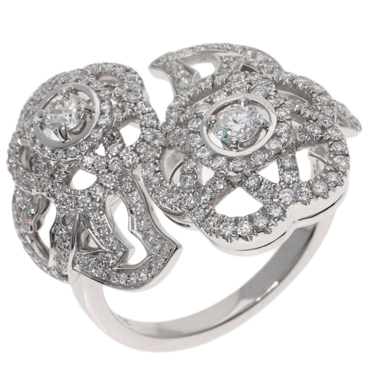 Chanel Camellia Diamond 53 Ring 18k White Gold — view 2