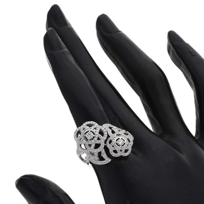 Chanel Camellia Diamond 53 Ring 18k White Gold — view 7