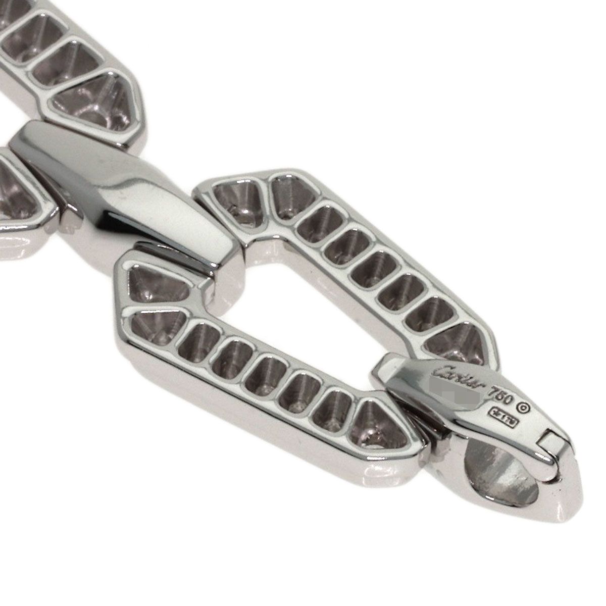 Cartier Pearl Diamond Pendant 18k White Gold — view 4