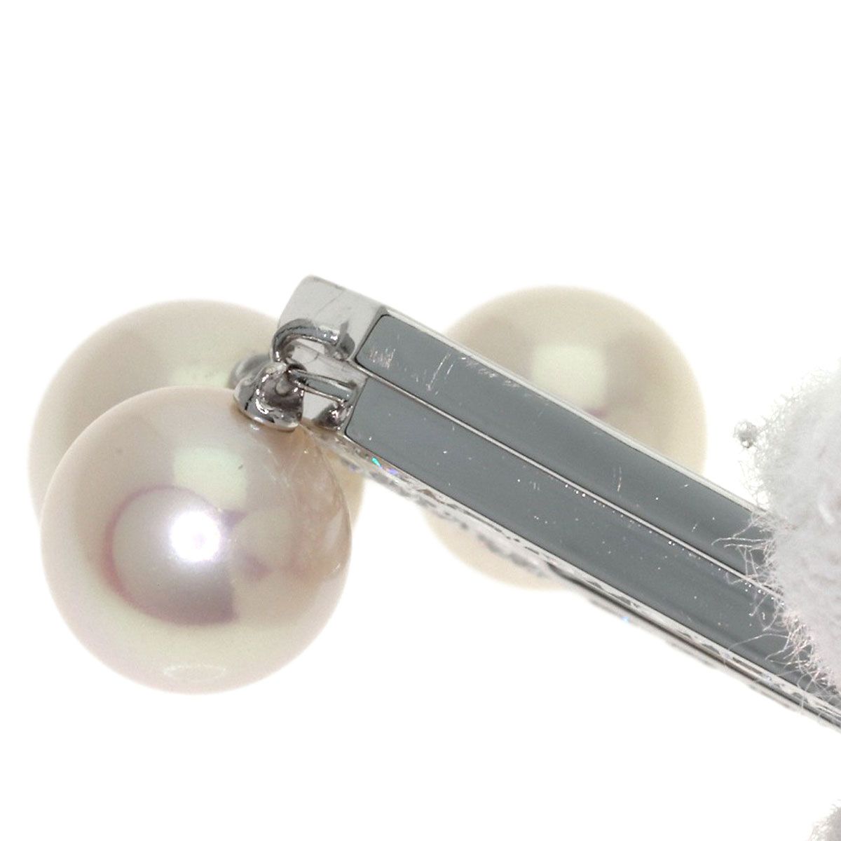Cartier Pearl Diamond Pendant 18k White Gold — view 8