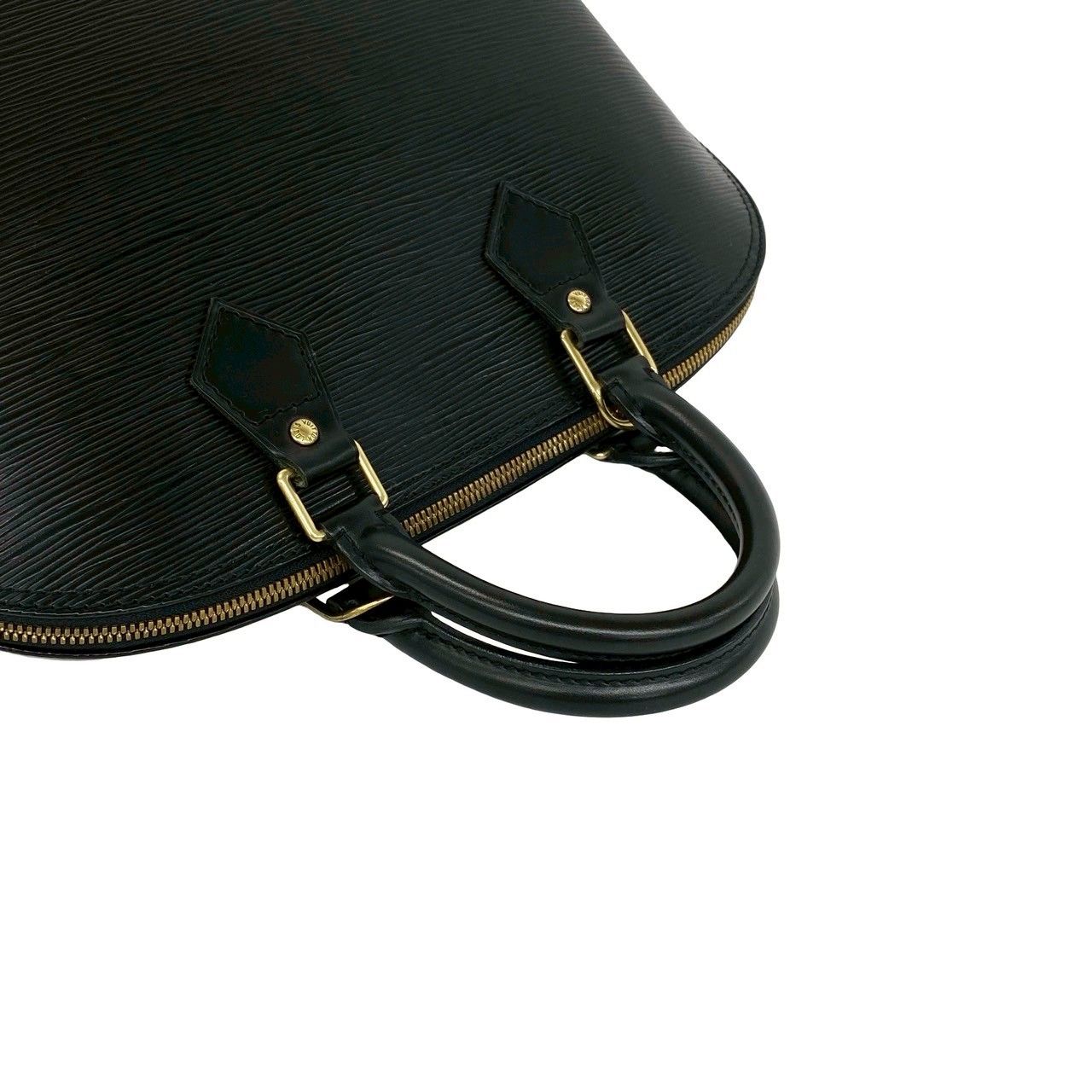 Louis Vuitton Vintage Alma Epi Leather Boston Bag Black Noir — view 4