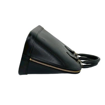 Louis Vuitton Vintage Alma Epi Leather Boston Bag Black Noir — view 6