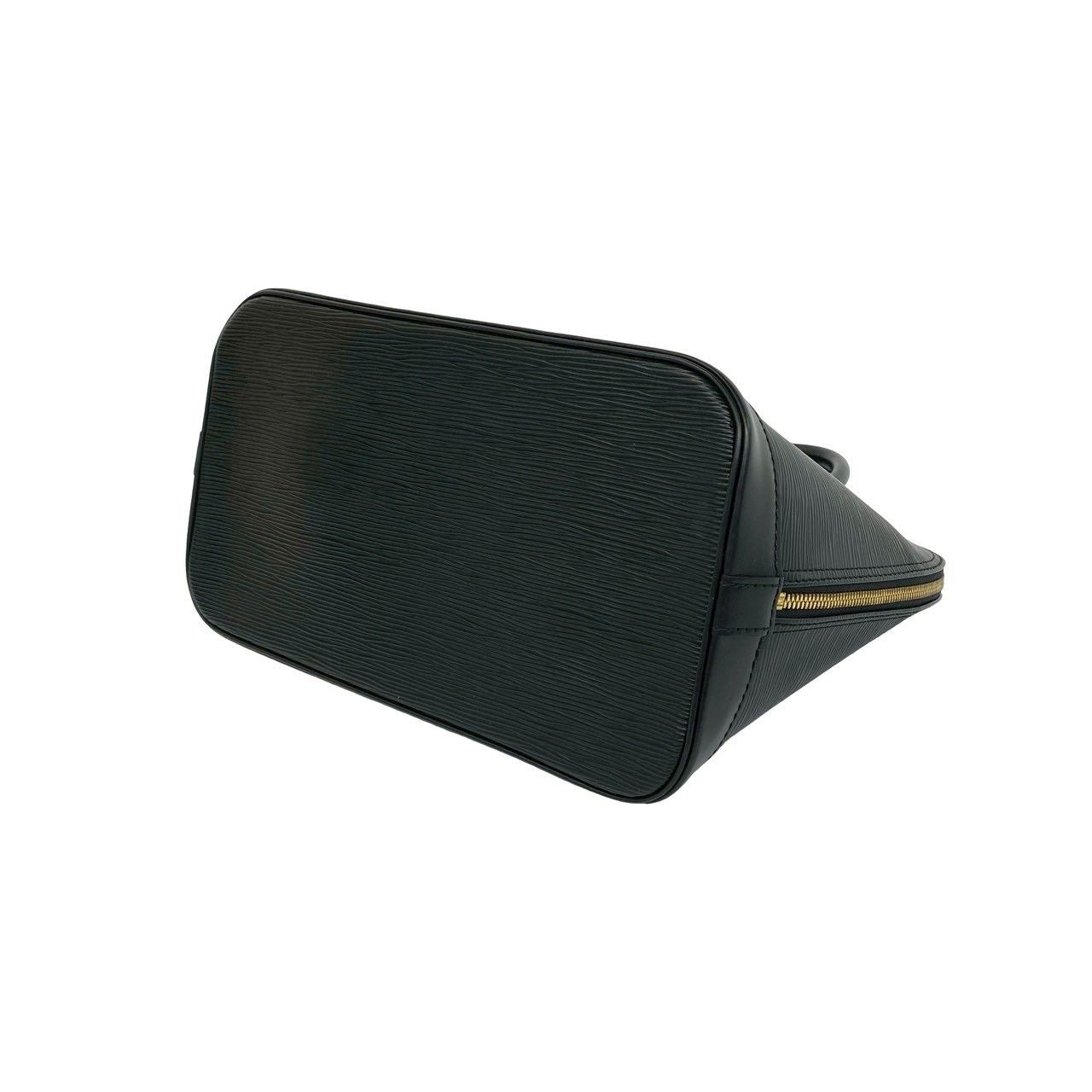 Louis Vuitton Vintage Alma Epi Leather Boston Bag Black Noir — view 8