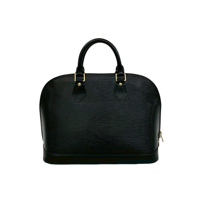 Louis Vuitton Vintage Alma Epi Leather Boston Bag Black Noir — view 3