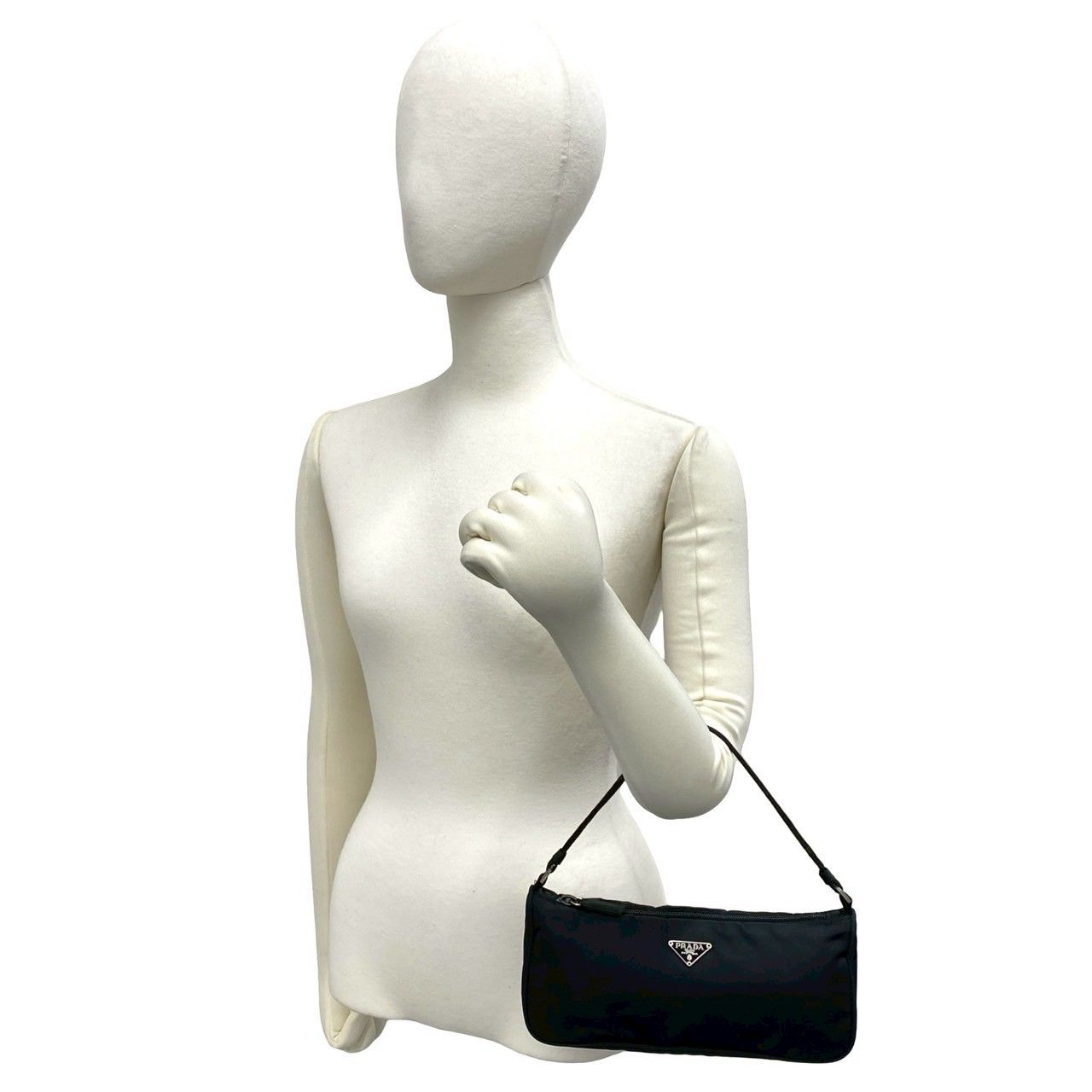 Prada Tessuto Nylon Mini Shoulder Bag Pouch Black — view 2