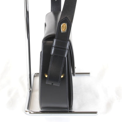 Cartier Shoulder Bag Leather Black — view 2