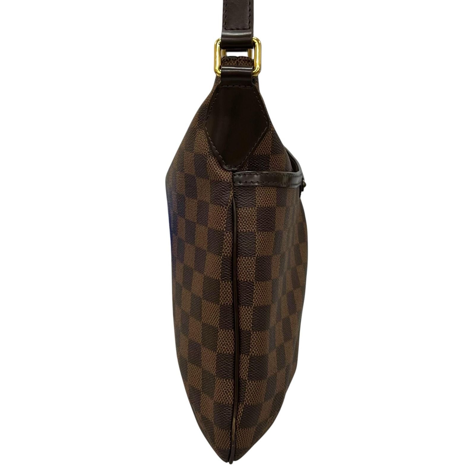 Louis Vuitton Shoulder Bag Blue Mzbeli Brown Damier — view 4