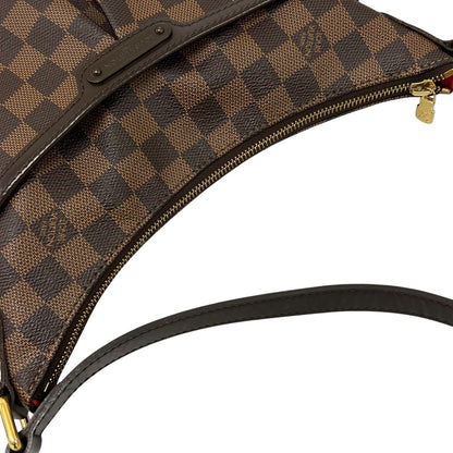 Louis Vuitton Shoulder Bag Blue Mzbeli Brown Damier — view 7