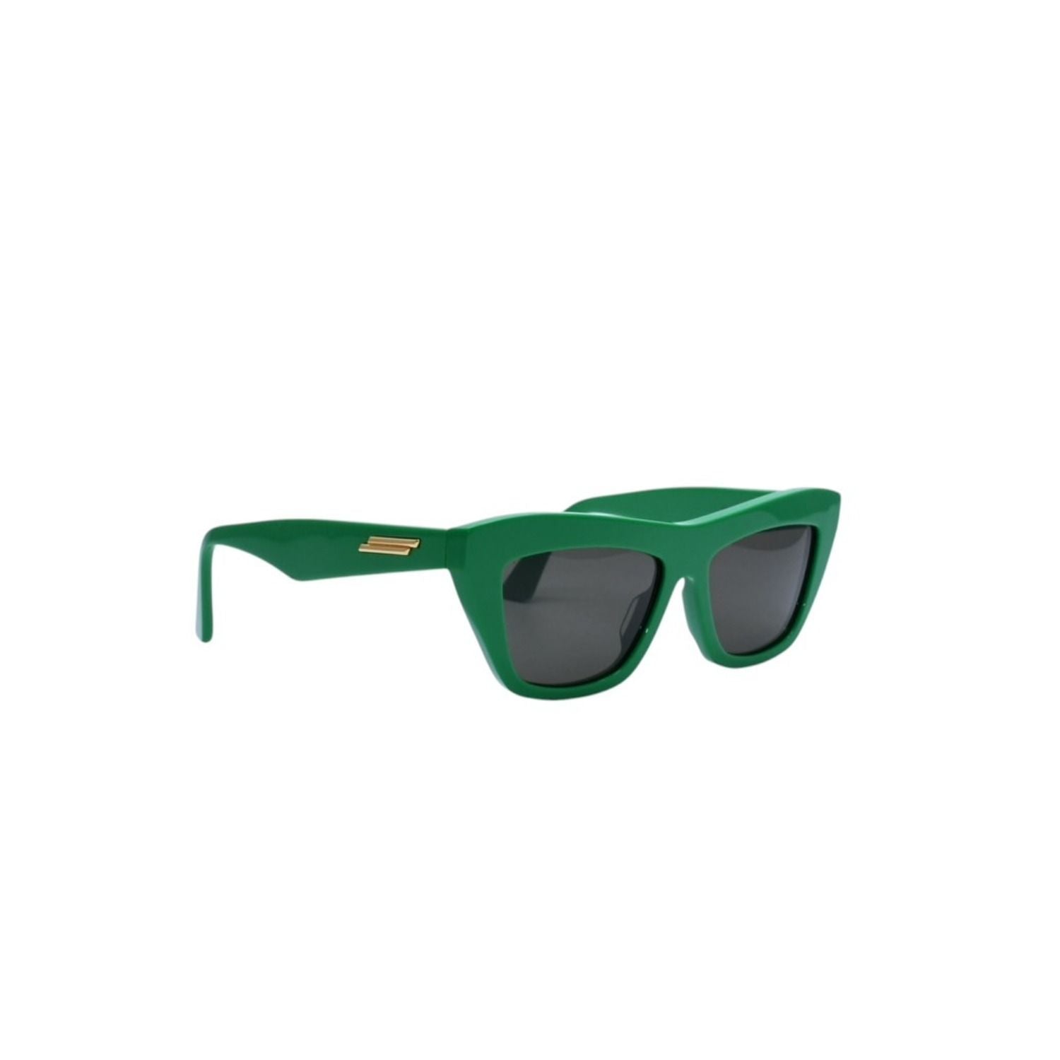 Bottega Veneta Cat Eye Sunglasses Eyewear L 55 Green Gold — view 3