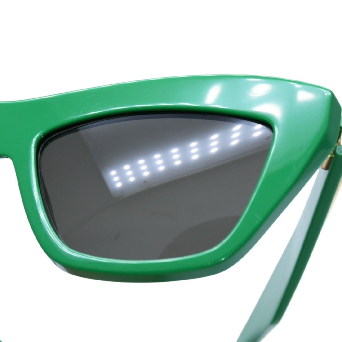 Bottega Veneta Cat Eye Sunglasses Eyewear L 55 Green Gold — view 8